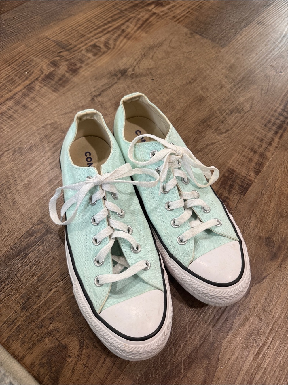 Converse Mint Green Low-Top Canvas Sneakers 9.5W/7.5M